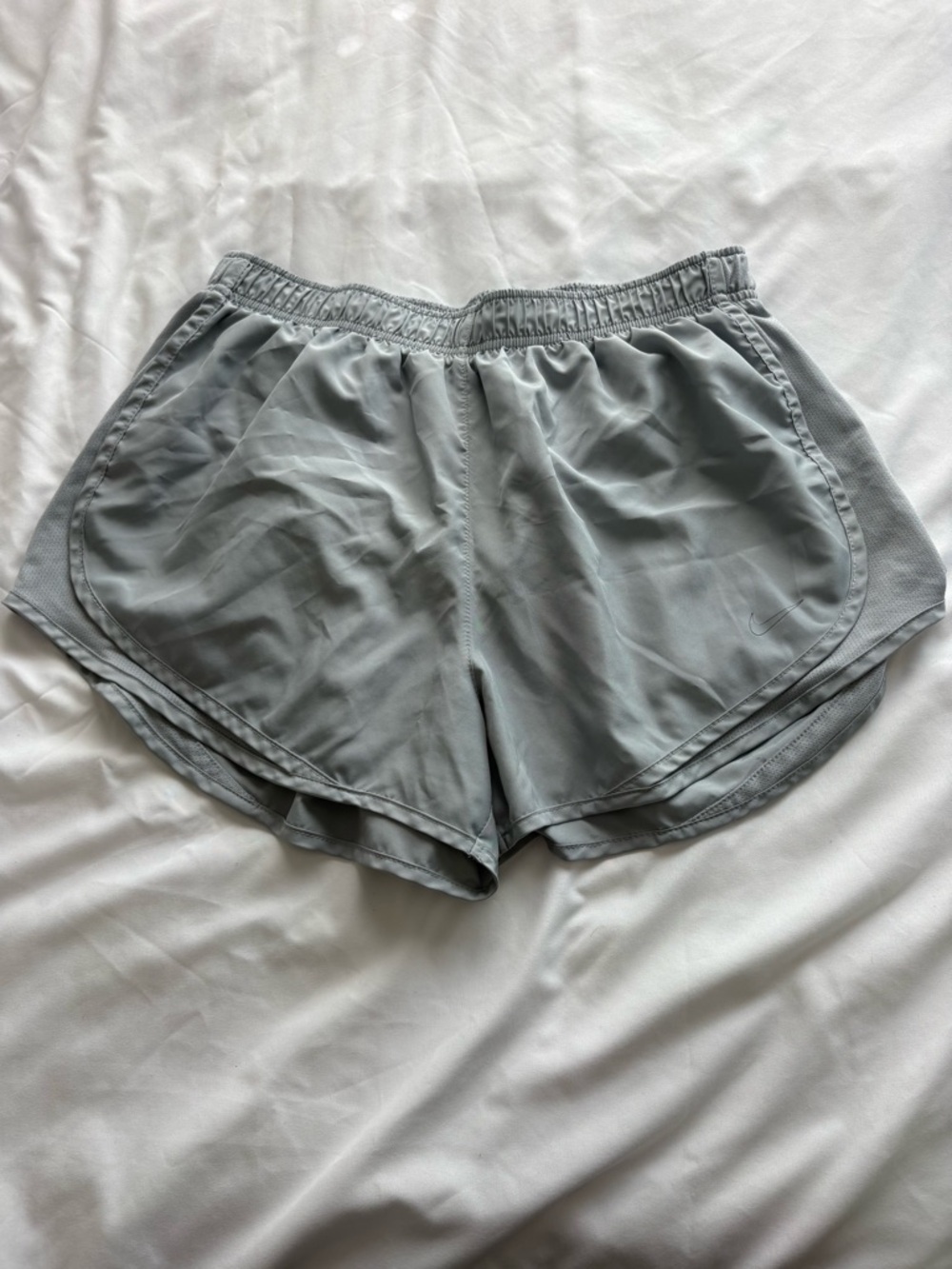 Nike Women's Pale Gray Athletic Running Shorts